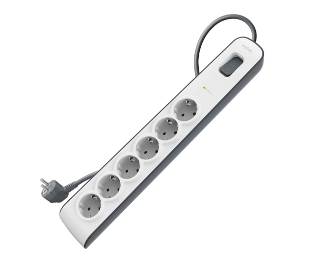 Belkin Listwa zasilająca przeciwprzepięciowa 650J, 6 gniazd - 1330426 - zdjęcie 2